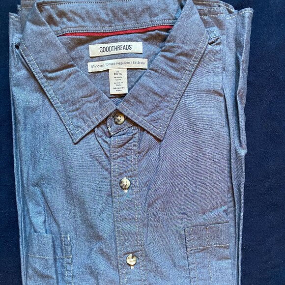 Goodthreads XL chambray button front shirt - Picture 1 of 4